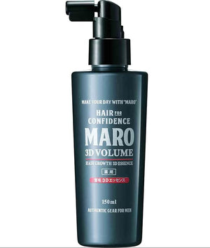 MARO 3D Volume Hair Growth 3D Essence Weightless Leave-In Conditioning Spray - Volume Spray for Thick &amp Strong Hair - Silicone Free Scalp &amp Follicle Protection - Gift for Men - 5 oz/150 ml