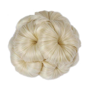 SONGCHAO Fake Hair Bun 1 Pack Synthetic Curly Bun Women's Ponytail Donut Claw Clip Wig Hair Extensions Black Brown for Women's Daily Use Hair Accessories (Color : 8 Size : 3 pcs)