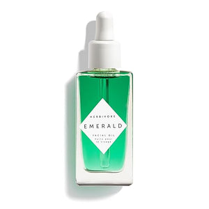HERBIVORE Emerald Facial Oil | Calming &amp; Soothing for Stressed Skin | Deeply Hydrating with Squalane &amp; Ashwagandha, Safe for Blemish Prone Skin, Vegan