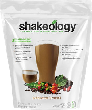Shakeology Plant Based Protein Powder Blend ? Gluten-Free Shake with Vitamins and Minerals ? Helps Support Weight Loss, Lean Muscle, Gut Health ? Cafe Latte, 30 Servings