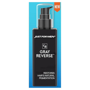 Just for Men Gray Reverse Daily Hair Serum Gradually Reduces Gray Hair Easy Dye-Free Serum 6.7oz