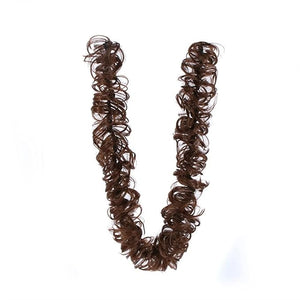 SONGCHAO Fake Hair Bun Messy Bun Ponytail Hair Extensions 80cm Long with Elastic Rubber Band Synthetic Fluffy Wrap Wig Women Hair Bun Hair Accessories (Color : 4AH30)