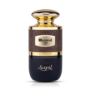 Sapil Bound Toilette for Men 3.4 Oz(100 ml) ? Eau de Toilette with Long-Lasting Dubai Scent Oriental Spicy Blend of Green Mandarin Cardamom Orange Blossom &amp Tonka Bean for Daily &amp Special O