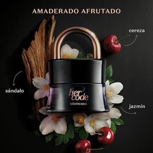 O Botic?rio Her Code Eau de Parfum Long-Lasting Fruity Floriental Fragrance Perfume for Women 1.7 Ounce
