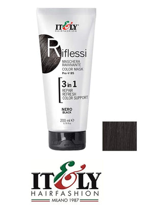 IT&ampLY ITLY RIFLESSI COLOR RENEWAL MASK MASQUE - 6.76oz NERO BLACK