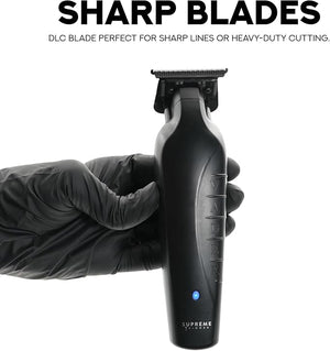 Supreme Trimmer Vader ST3778 ? Professional Cordless Barber Liner | 210 Min Runtime 7000 RPM Motor Zero Gap DLC T-Blade USB-C Fast Charging | Beard Hair &amp Body