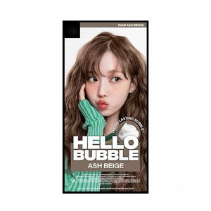 1PC New Hello Bubble Color Dyeing Kit, Easy Hair Dyeing Kit Vanilla Mermaid Rose Bubble Color Dying Kit, Change Your Hair Color At Home! (10AB, 3.52 Oz)