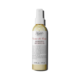 Kiehl's Creme de Corps Nourishing Dry Body Oil Lightweight Body Oil Spray for Soft &amp Smooth Skin with Squalane &amp Grape Seed Oil Absorbs Quickly Residue-free Vanilla &amp Almond Scent - 5