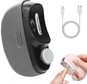 1/2PCS Smart Nail Clipper New 3 in 1 Easy Clip Electric Nail Clippers for Seniors Designed for Extra Hard/Thick Hands Feet Nails Polishing Clipper with Light for Limited Mobility People (041PCS)