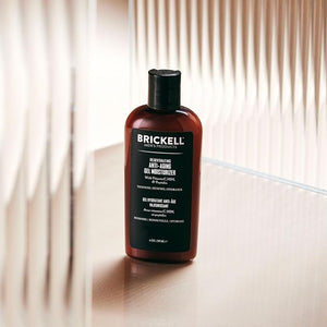 Brickell Men's Rejuvenating Anti-Aging Gel Moisturizer For Men Natural and Organic Fast Absorbing Moisturizer Reduces Fine Lines and Wrinkles (Scented 4 oz)