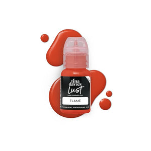 Tina Davies Professional Envy &amp; Lust Lip Pigments - Permanent Lip Makeup - Colors Heal True to Tone - High Retention - Lust Flame, 1/2oz/15ml Bottle