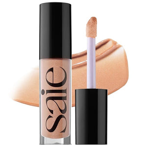 Saie Glossybounce - Hydrating Lip Gloss and Tinted Lip Oil Hybrid with Hyaluronic Acid &amp; Jojoba Oil for Non-Sticky, Ultra-Shiny, Plump &amp; Soft Lips - Everyday Makeup Essential - Shake (.17 oz)