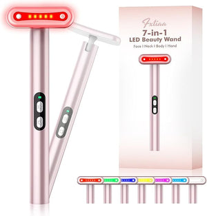 Red-Light-Therapy-for-Face 7 in 1 LED Light Therapy Eye Equipment for Skin Care at Home Red Light Therapy Face Massager Skin Rejuvenation Light