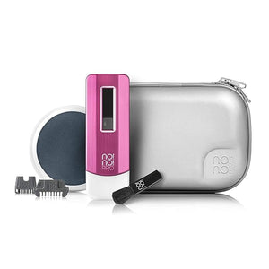 no!no! Pro Hair Removal Device - Treats All Skin Colors and Hair Types - Hair Removal for Women and Men - Hair Remover for Face &amp Body Hair - Pink