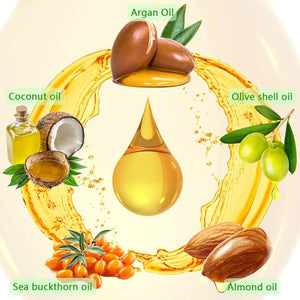 Moroccan Argan Treatment Oil for Luxurious Hair Care and Repair Extra Strength Treatment for Split Ends Frizzy Hair and Flyaways