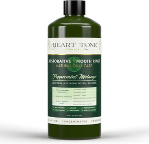 Nano Silver Mouthwash | All Natural | Adult Restorative Mouth Rinse | Aloe Vera Colloidal Silver &amp Tea Tree | Complete Oral Care &amp Fresh Breath | Fluoride GMO &amp Alcohol Free