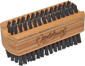 Dr. Jentschura Nail Brush Hand &amp Foot Brush for Cleaning Fingernail and Toenail - 100% Natural Wood and Wild Boar bristles on Both Sides Nail Scrubber Tool for Men and Woman