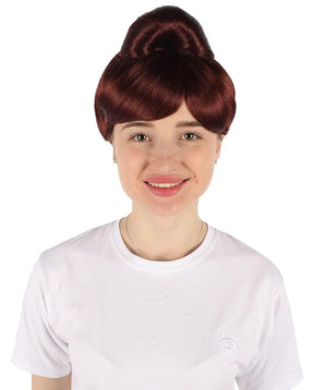 Women's Premium Bun Wig - Adjustable Capless Hair extensions with Realistic Synthetic Fibers - Multi-Color Elegant Bun Hairpiece for Halloween Cosplay and Everyday Wear Dark Brown