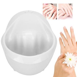 HURRISE Electric Nail Soaking Bowl Nail Polish Remover Bowl Vibration Bubble Hand Spa Massage Machine for Beauty Salon and Home Nail Art Manicure Hand Care Tool (US)
