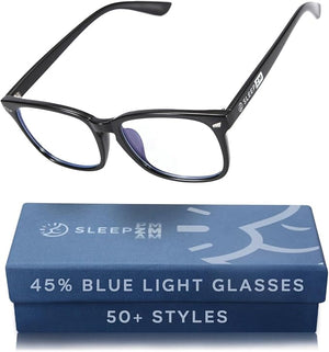 100% Blue Light Blocking Glasses - Women + Men - Better Sleep - Anti Eye Strain Protection - Computer Screens Gaming