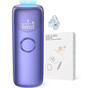 Laser Hair Removal with 5¡É Ice Cooling Painless IPL Laser Hair Removal Device 3 in 1 Ubroo at Home Hair Remover Machine for Women Men Electrolysis Permanent Epilator on Face Body Depilation (Purple)