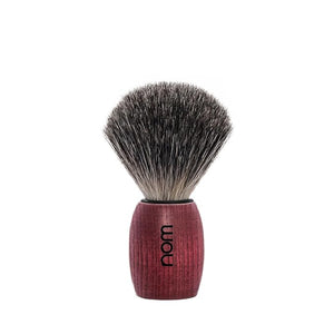 NOM OLE shaving brush | Pure Badger Shave Brush for Shaving soaps and creams | exfoliating shaving brush | Blushed Ash handle
