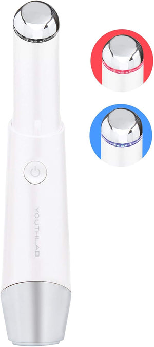 Eye &amp; Face Wand/Tool ? Heated Eye Wand with Vibration for Puffiness, Tired Eyes, Brighter Under Area, Redness Relief, Product Absorption, Smoother Skin &amp; Relaxing Massage