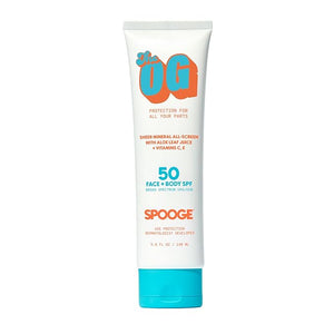 The OG Mineral All-Screen SPF 50 Face + Body, Dermatologist Developed, Broad Spectrum, Sheer Sunscreen - Non-Greasy No Chalky Mess &amp; Reef Safe, All-Weather Care with Aloe + Vitamins C+E - 5 Oz