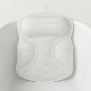 Bath Pillows for Tub Upgraded 2025 Bathtub Pillow for Head Neck &amp Back Extra Thick Double-Ring Support Quick-Dry Fabric Non-Slip Spa Cushion Ideal Gift