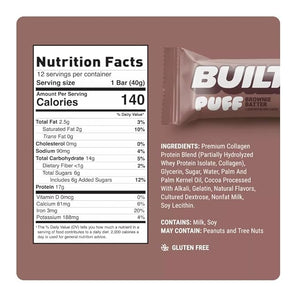 Puff Bars Protein Plus Collagen | 8 pack | 2 Flavors | Brownie Batter | Salted Caramel |17g Protein Bar