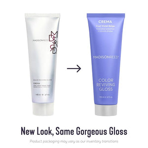 Madison Reed Color Reviving Gloss Crema - Blonde Semi-Permanent Hair Dye Enhances Hair Color &amp Corrects Tone Adds Brilliant Shine Keratin &amp Argan Oil 4 Fl Oz (118 mL)
