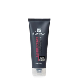 L Lorenzo Color Definer Cellophane 8.11fl.oz/240ml | Peroxide &amp Ammonia Free | Glossy hair Brilliant color without Damaged Hair | Stain Remover Inside (Jet Black 240ml / 8.11Fl.Oz)