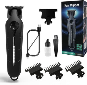 Blackout Trimmer Plus Zero Gap Barbers Tonic Blackout Trimmer Premium Zero-Gapped Cordless Rechargeable Zero-Gapped Safety Razor Hair Clipper for Men Instantly Do Crispy Line Ups (A Set)
