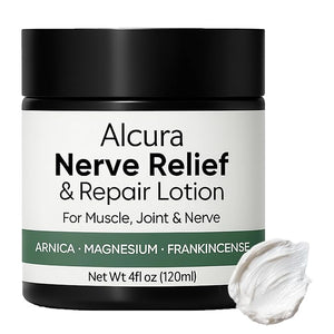 Alcura Nerve Cream Alcura Neuropathy Lotion with Arnica &amp Magnesium for Knee Lumbar Neck Hand and Foot 4 oz1 Pcs