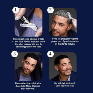 M5 Bigen EZ Color for Men Medium Brown - 3 Pack