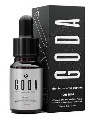 GODA Pheromones Cologne for Men Infused with Real Pheromones ? Citrus and Lavender Scent ? Sophisticated Fragrance for Confidence and Presence ? Perfume for Men ? 15ml/0.50 fl oz