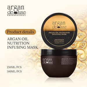 Argan Deluxe Professional Hair Mask Argan Oil Nutrition Infusing Deep Conditioning Treatment 8.45 oz