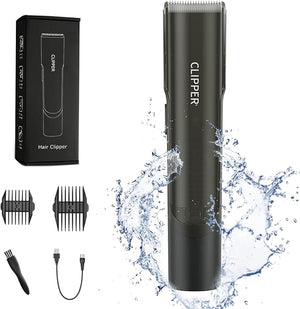 Favrison Hair Clippers for Men, Automatic Vacuum Professional Cordless Hair Clippers, Waterproof &amp; USB Rechargeable Hair Cutting Kit Hair Trimmer with Magnetic Storage Bin