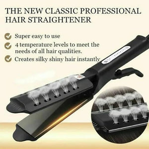 Ceramic Tourmaline Ion Hair Straightener 4-Speed Temperature Adjustment, Professional Heat Ceramic Press Comb for Hair, 30 Min Auto Shut-Off (1pcs Ceramic Tourmaline Ion Hair Straightener)
