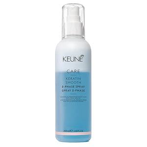 Keune Care Keratin Smooth 2-Phase Spray Smoothing &amp Strengthening Leave-In Conditioner for Smoother Hair 6.8 Fl Oz