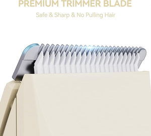 3-in-1 Electric Razor for Women - Waterproof Bikini Trimmer,Rechargeable Electric Shaver for Lady,Pubic Hair Trimmer Women,Personal Trimmer Groomer for Body Hair (Cream)