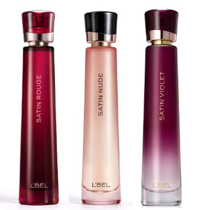 L'Bel Satin 3 Piece Set Parfum/Perfume Femenino 50 ml / 1.7 fl.oz. each