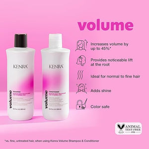 Volume Conditioner | Creates Body Bounce &amp Fullness | Increases Volume up to 45% | Adds Shine | Color Safe | Fine To Normal Hair