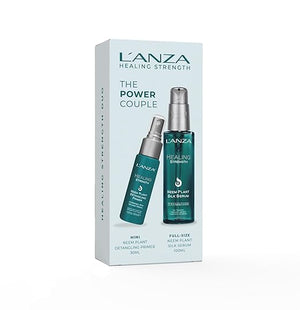 L'ANZA Healing Strength Singles &amp Kit Silk Serum Strengthening Hair Treatment Detangler Spray Repairs Damage UV &amp Heat Protection Smooths Split Ends Glossy Shine Anti Humidity Sulfate