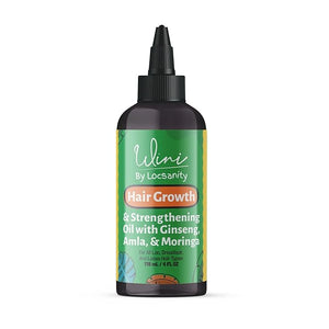 Wini by Locsanity Hair Growth Oil for Locs Dreadlocks Dreads Loose Natural Hair - Blackberry Alma Moringa Tamanu Flax Seed Ginseng Hibiscus Bhringraj 100% Narural Vegan 4 OZ