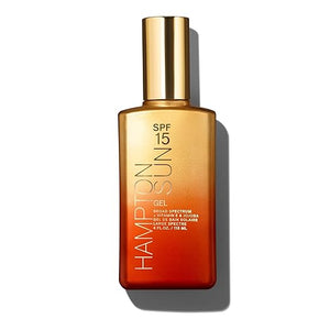Hampton Sun SPF 15 Classic Sun Gel Ultra-Hydrating Luxury Sunscreen Gel Anti-Aging Antioxidant Blend of Jojoba Oil Vitamin E + Aloe Vera Silky Lightweight Finish Broad Spectrum UVA/UVB