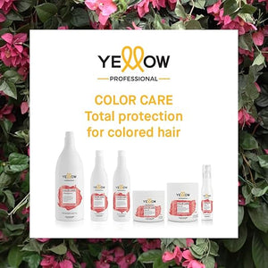 ALFAPARF MILANO Yellow Professional Color care Mask 500ml ? Color-Safe Deep Conditioning Treatment for Vibrant Healthy Hair Prevents Fading &amp Enhances Color-Treated Bleached and Damaged Hair