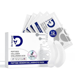 Peptide Under Eye Patches Firming Eye Patches Instant Reduces Dark Circles and Puffiness Collagen Under Eye Mask for Bags Treatment Wrinkles 12 Pairs