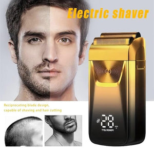 Men's Shaver Electric Razor Electric Shaver Rechargeable Shaving Machine For Men Shaver Beard Razor Wet-Dry Use Beard Trimmer Hair Trimmer (Color : Silver)