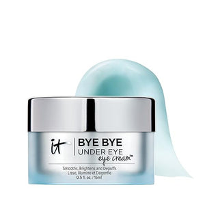 IT Cosmetics Bye Bye Under Eye Eye Cream - Hydrating, Quick-Absorbing Formula - Smooths The Look Of Fine Lines &amp; Wrinkles, Visibly Brightens Dark Circles - With Hyaluronic Acid - 0.5 Fl Oz